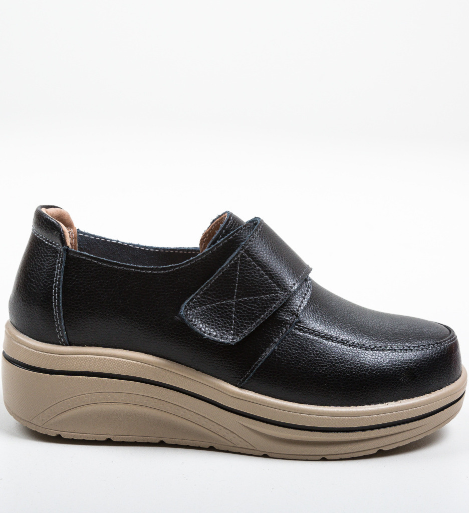 Pantofi Sport Hausberg Negri - Confort Urban - imagine 6