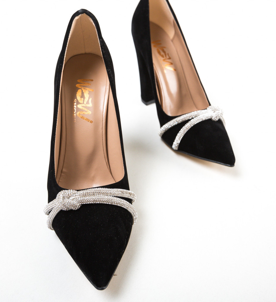Pantofi Tuty Negri cu Toc - Eleganță și Stil - imagine 8