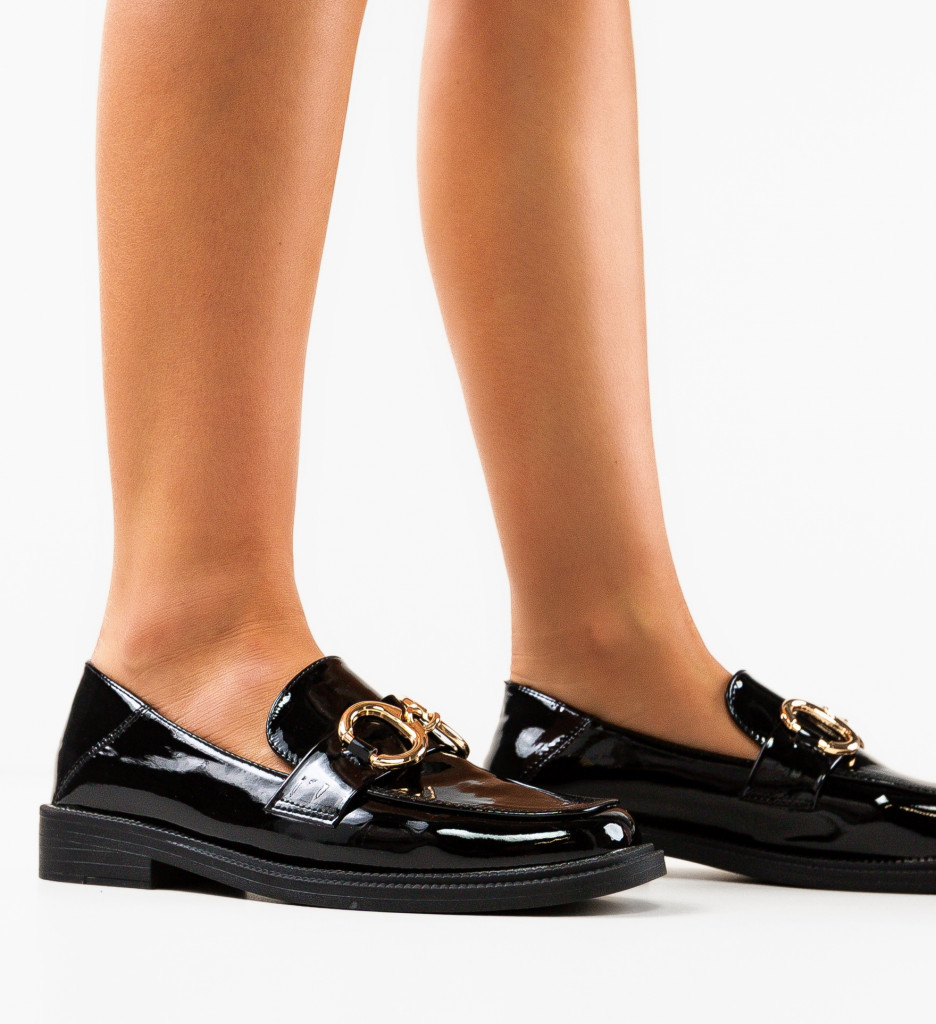 Pantofi Casual Negri | Versatilitate Urbană - imagine 3