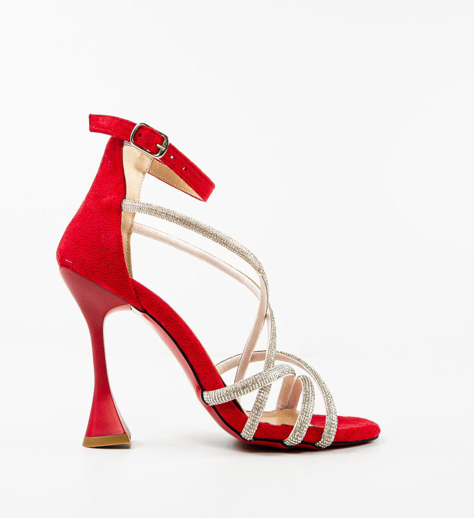Sandale Kabaz Rosii cu Toc - Eleganță și Stil - imagine 5