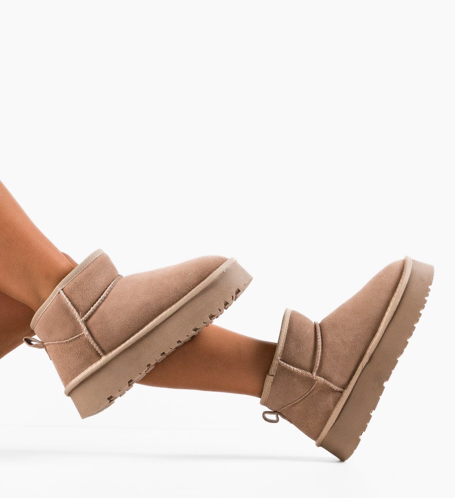 Cizme tip Uggs Bej | Confort Termic Maxim - imagine 2