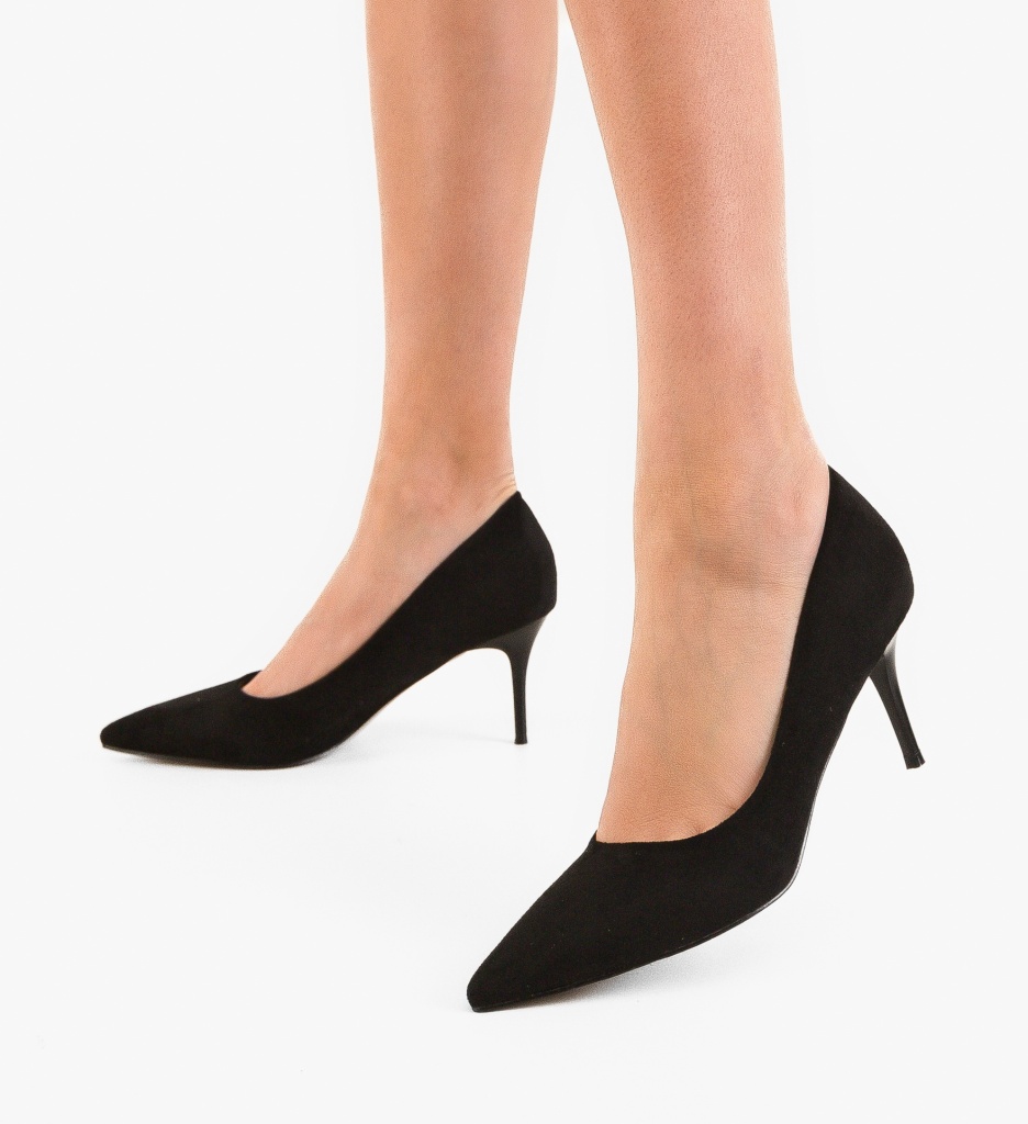 Pantofi Stiletto Ryra Negri Eleganți - imagine 2