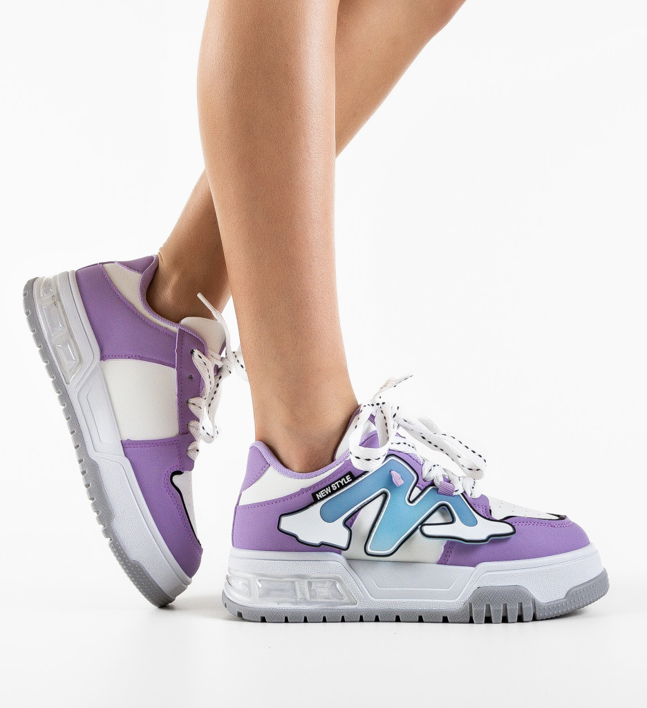 Niustile Sneakers Mov - Confort și Stil - imagine 3