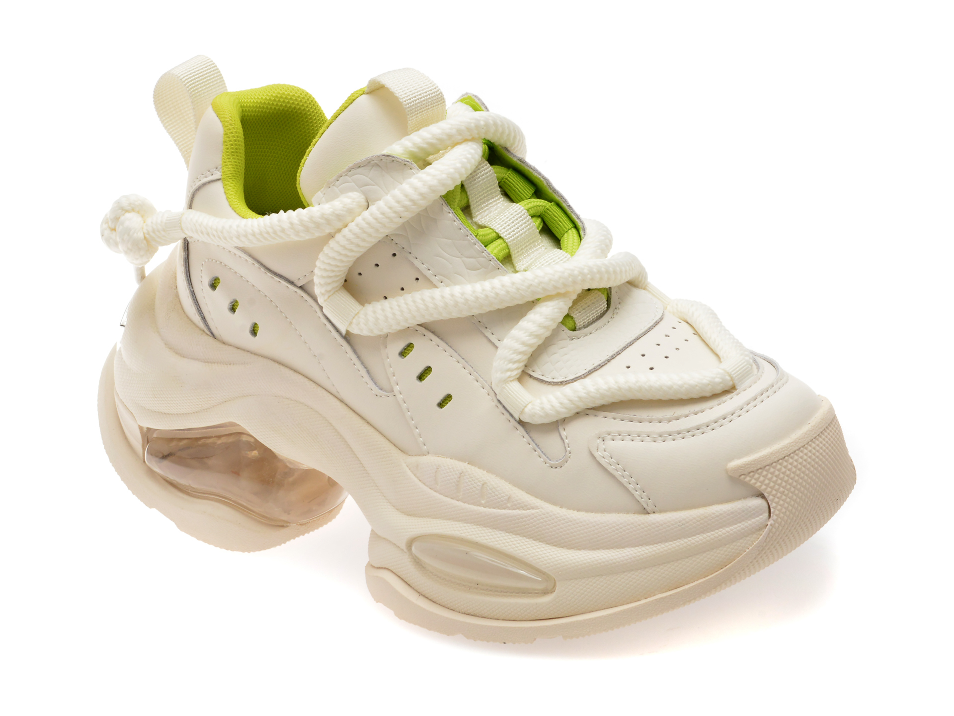 GRYXX Pantofi Sport Albi Piele Ecologică