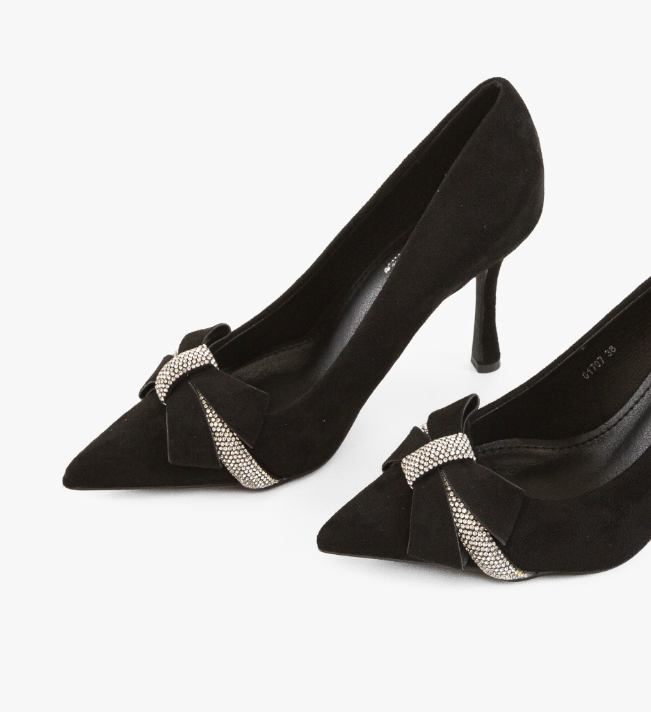 Pantofi Stiletto Negri Subhaa - Eleganță Maximă - imagine 3