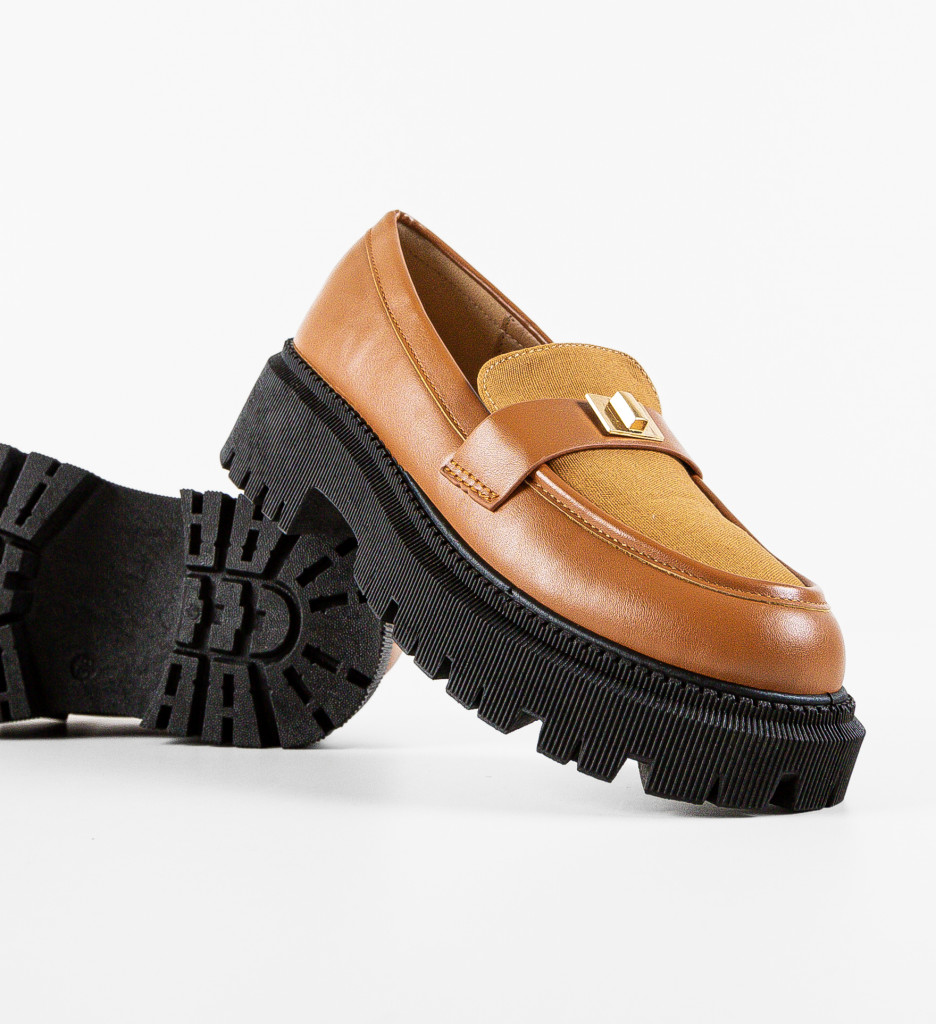 Pantofi Casual Salma Camel - Confort Zilnic - imagine 7