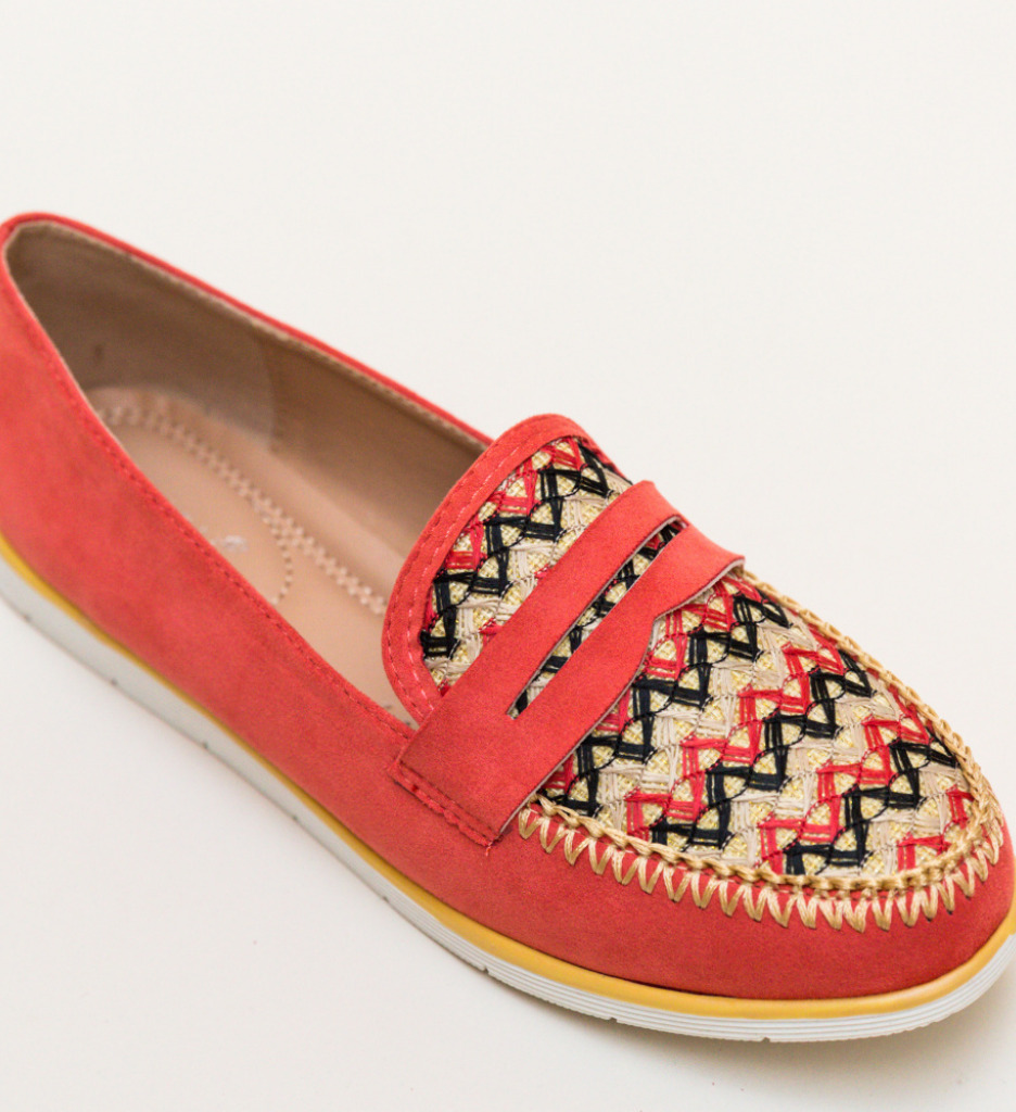 Mocasini Sabiha Rosii - Confort Casual Eleganți - imagine 4