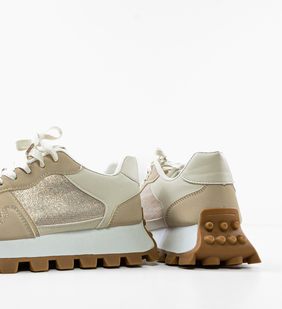 Sneakers Dama Riya Bej | Confort și Stil - imagine 6