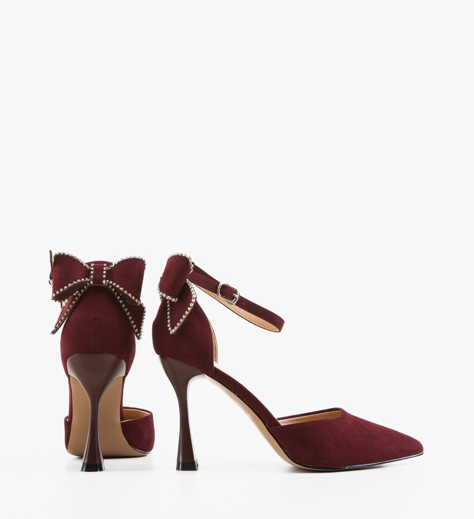 Pantofi Eleganti Burdy Grena | Depurtat - imagine 5