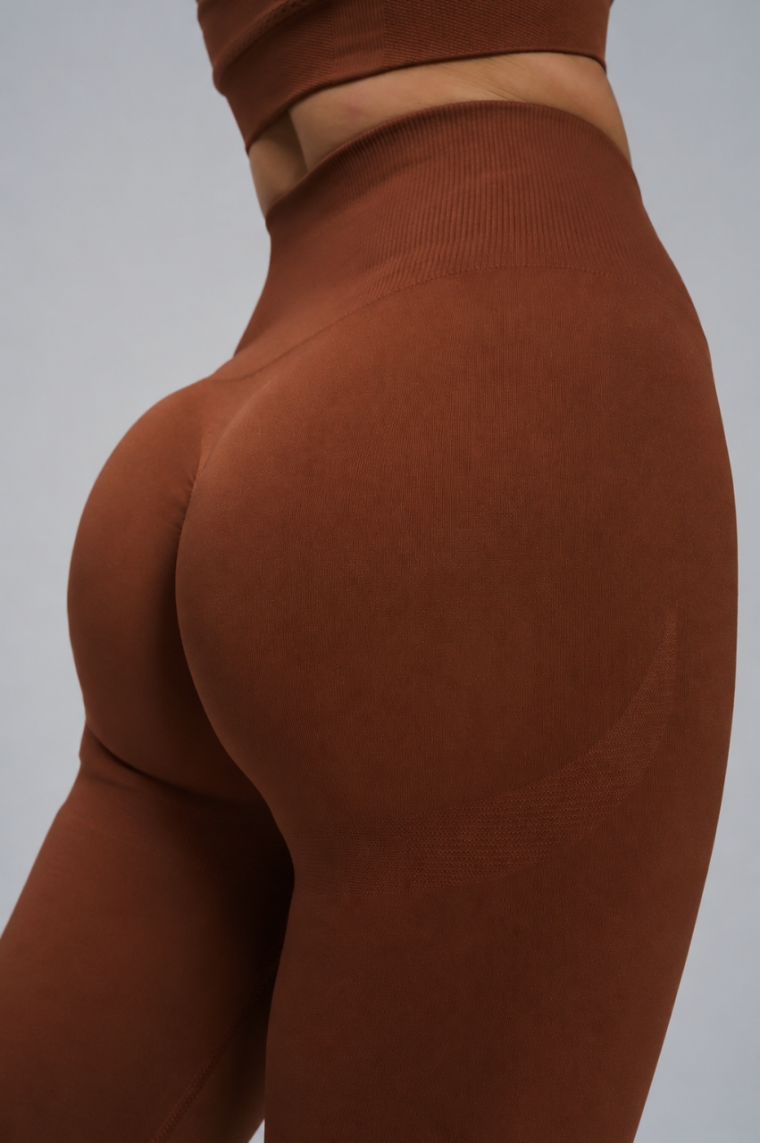 Colanți Seamless Push-Up Scrunch Marquise LGS13 Maro