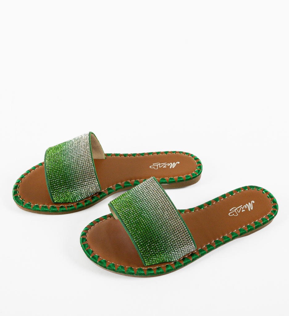 Papuci Dama Kalm Verzi - Confort și Stil - imagine 8