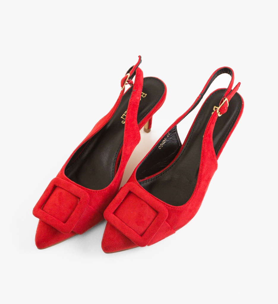 Pantofi Dama Rosii cu Toc | Eleganță și Stil - imagine 6