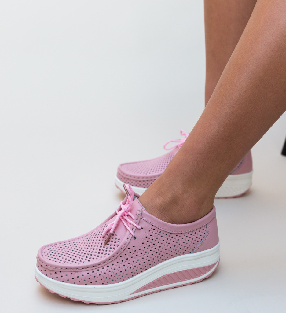 Pantofi Casual Baroco Roz - Eleganță și Confort - imagine 3