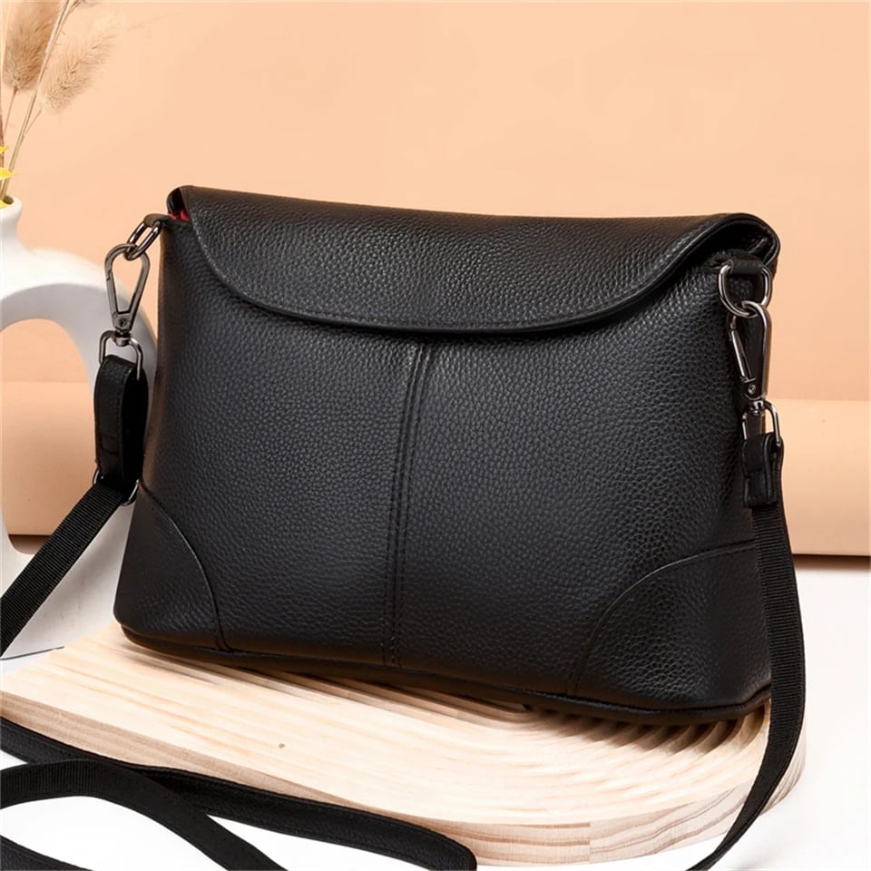 Geanta Piele Naturala Delis Agnella GT2867 Negru - imagine 3