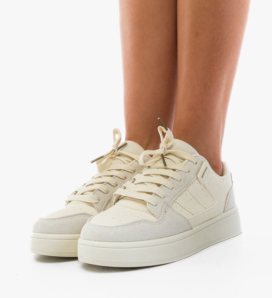 Sneakers Dama Spring Bej - Confort și Stil