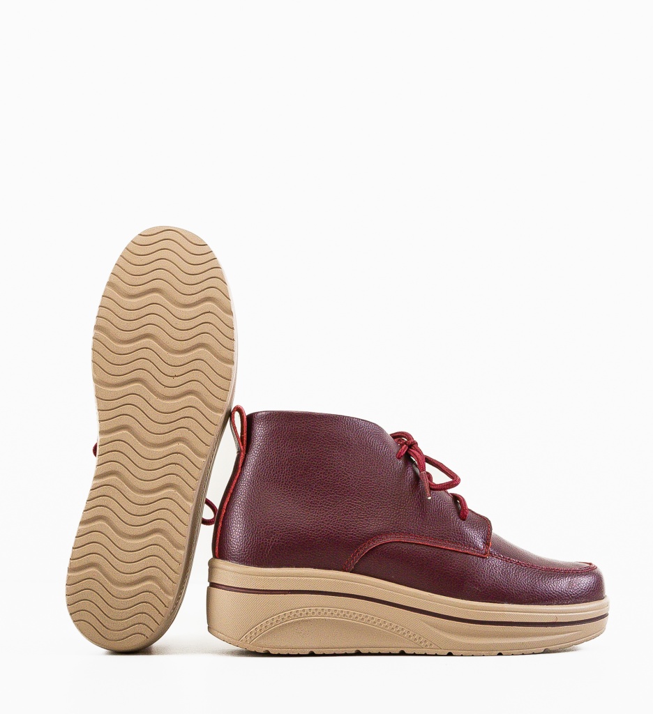 Pantofi Casual Bergamon Grena | Confort și Stil - imagine 5