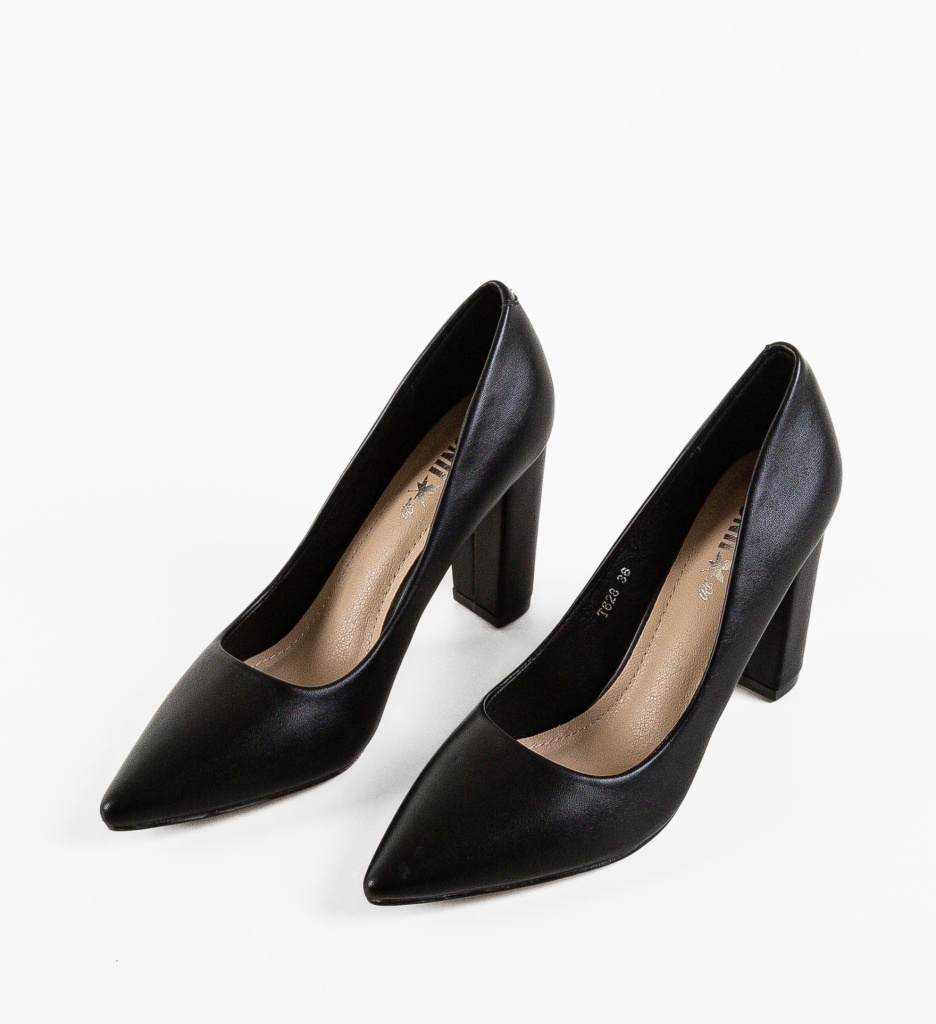 Pantofi cu Toc Adisa Negri | Eleganță Asigurată - imagine 6