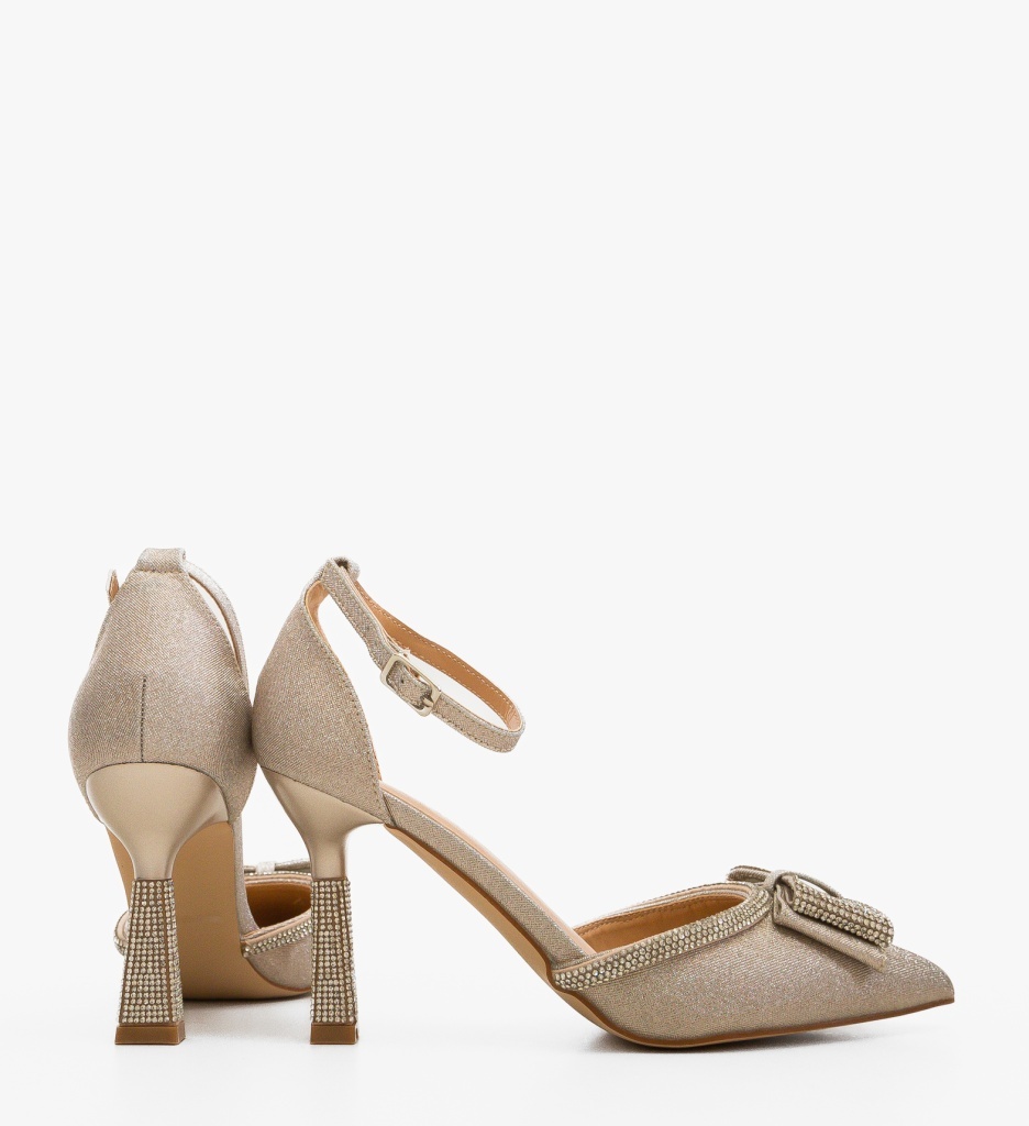 Pantofi Stiletto Tauler Argintii Eleganți - imagine 4