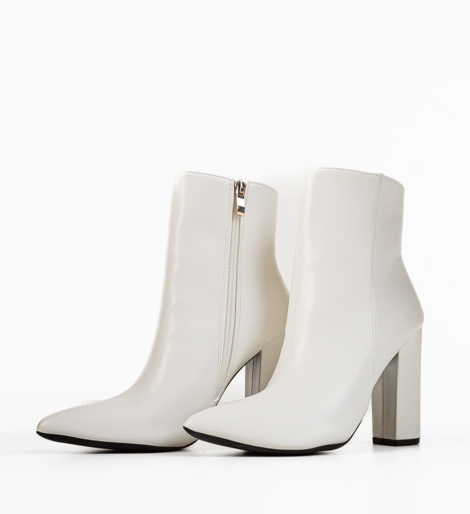 Botine Dama Albe Kellp - Eleganță și Stil - imagine 4