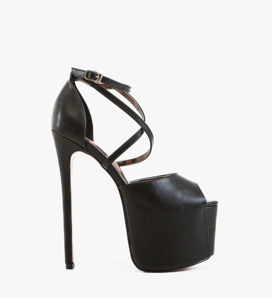 Sandale cu toc Akatosh Negre - Eleganță și Stil - imagine 7