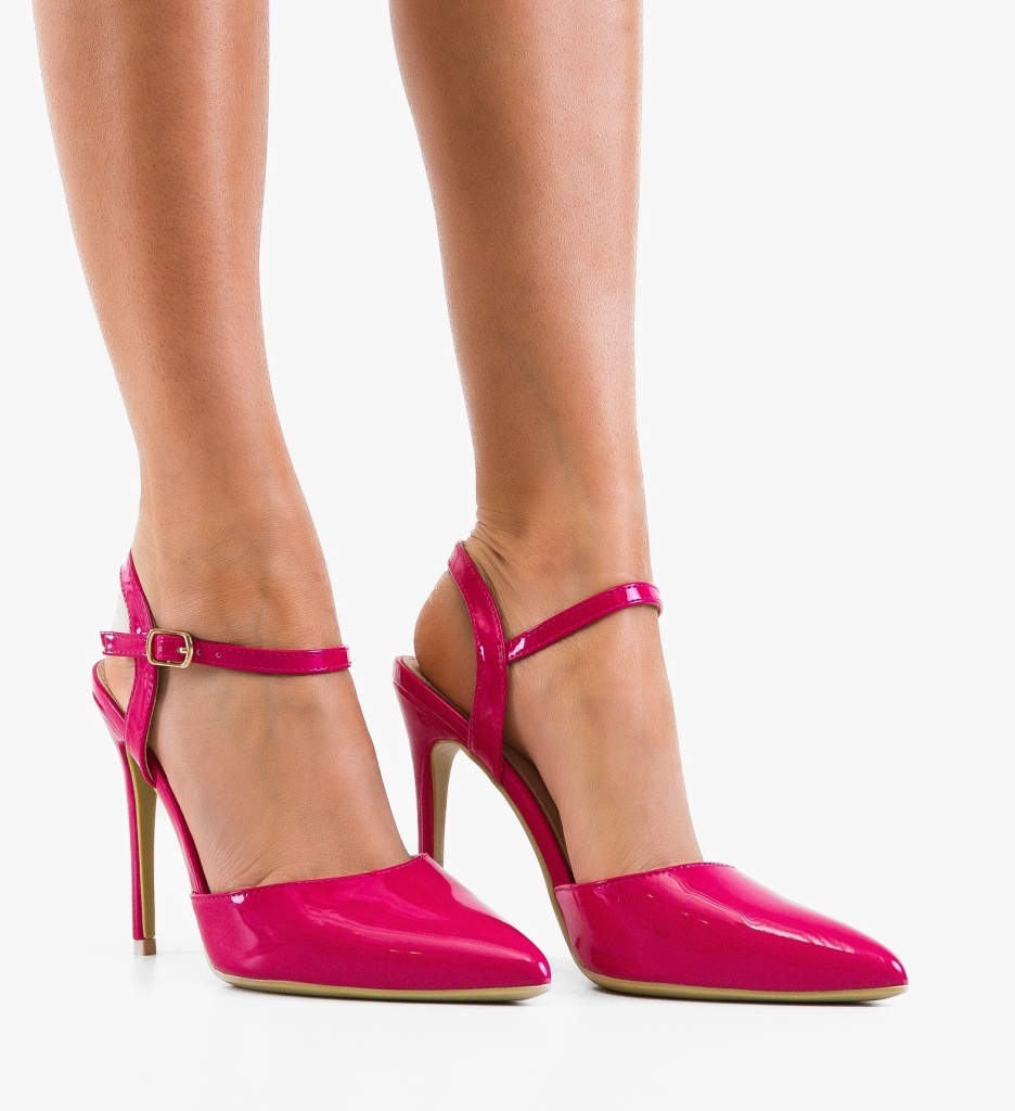 Pantofi Stiletto Jaximet Fuchsia Eleganți