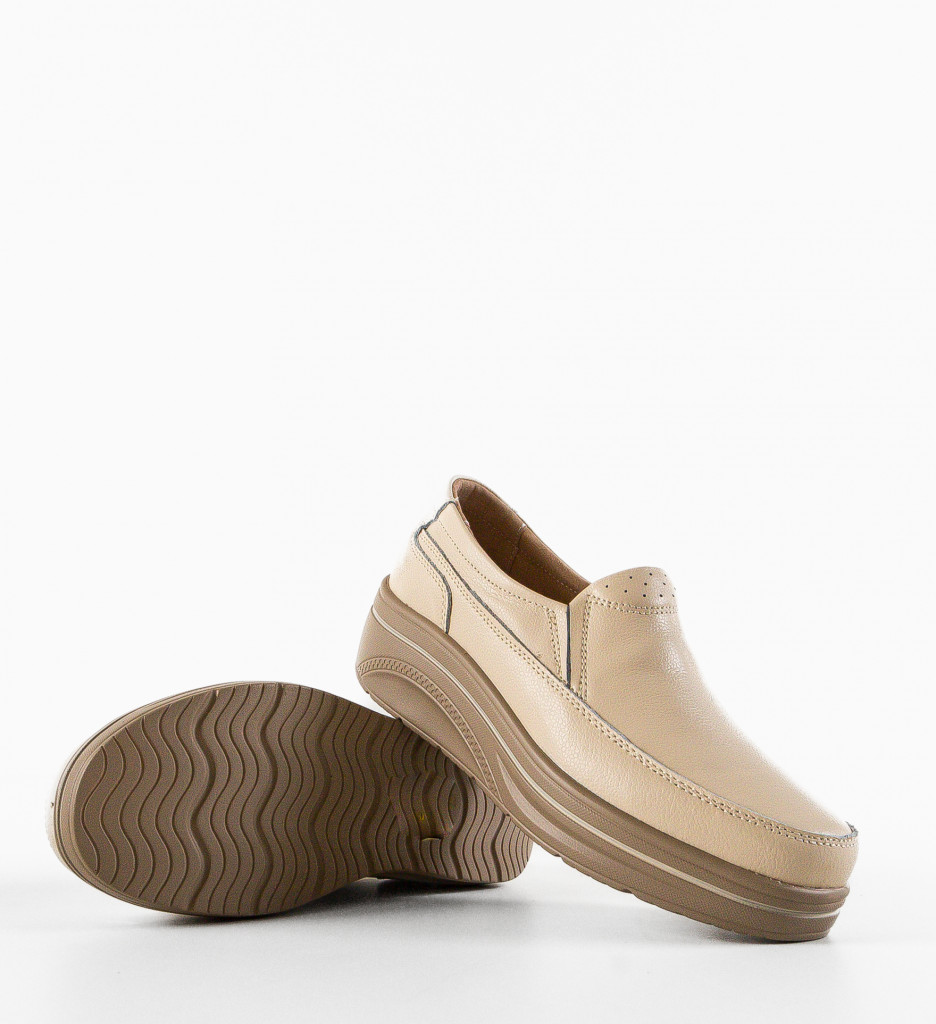 Pantofi Casual Rankin Bej | Confort Zilnic - imagine 7