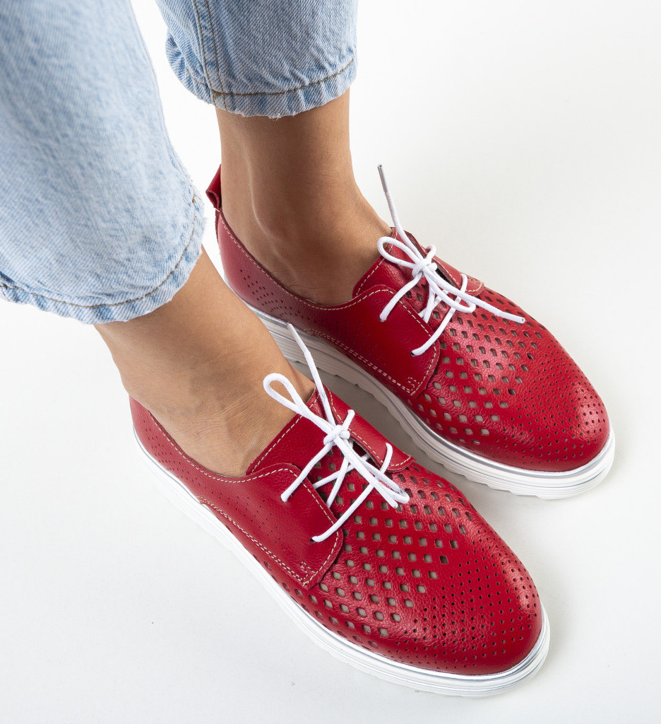 Pantofi Casual Rosii - Confort si Stil - imagine 5