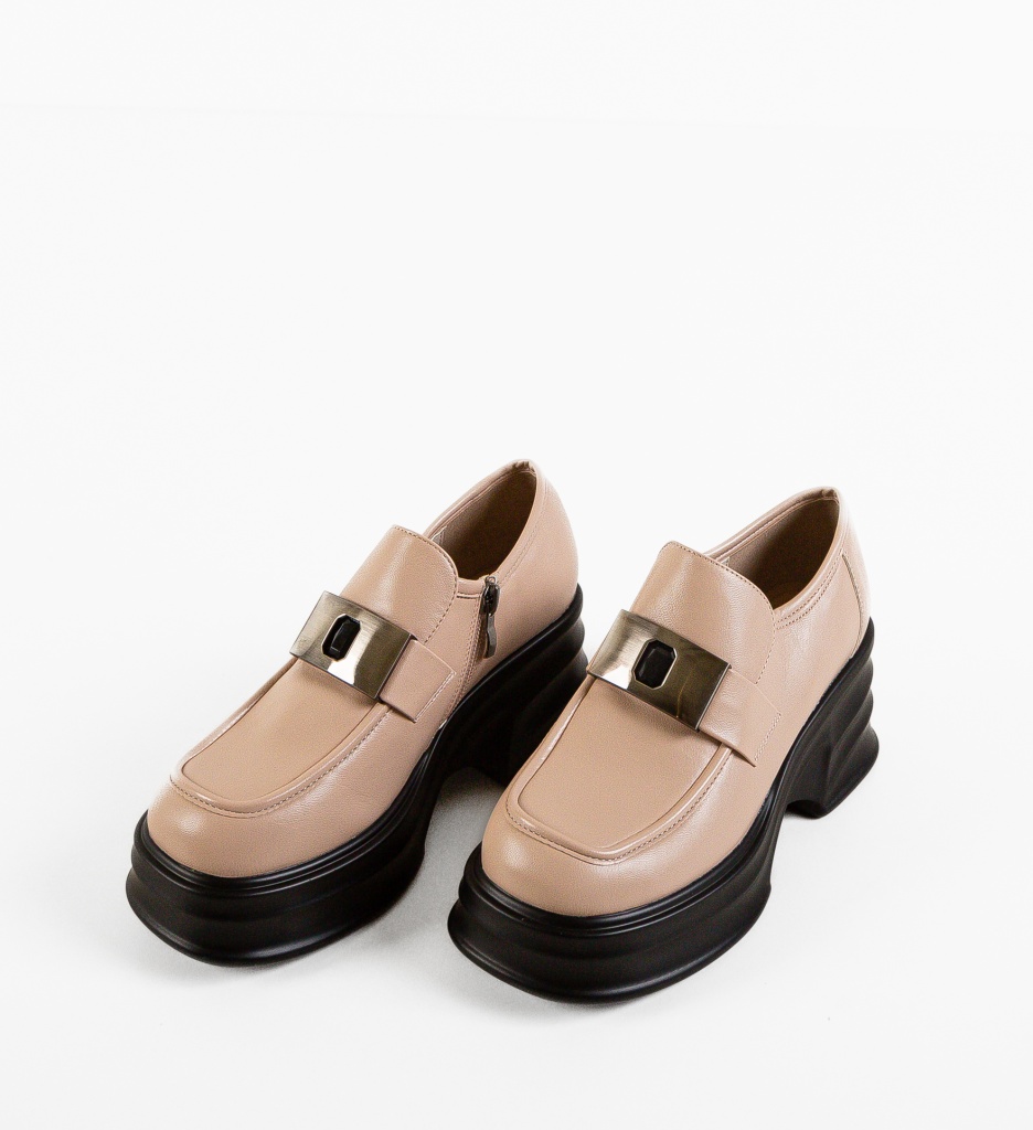 Pantofi Casual Natheo Bej | Eleganta Confort - imagine 6