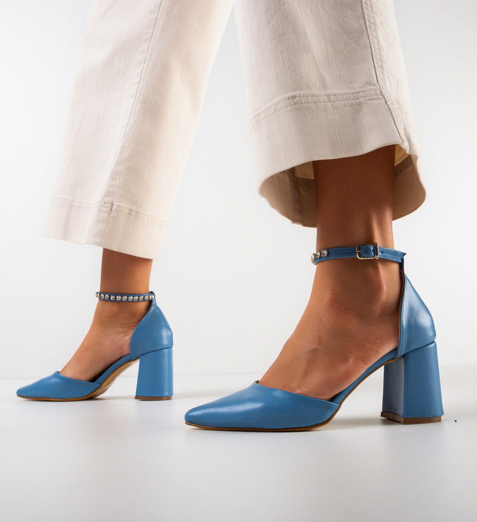 Pantofi Vingrete Bleumarin | Eleganță și Stil - imagine 4