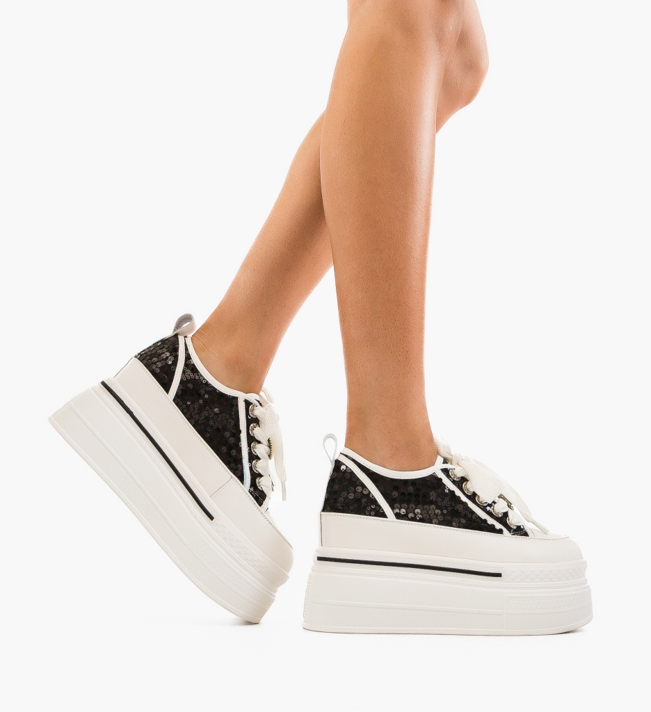 Sneakers Dama Onba Negri | Stil Urban, Confort Maxim - imagine 2