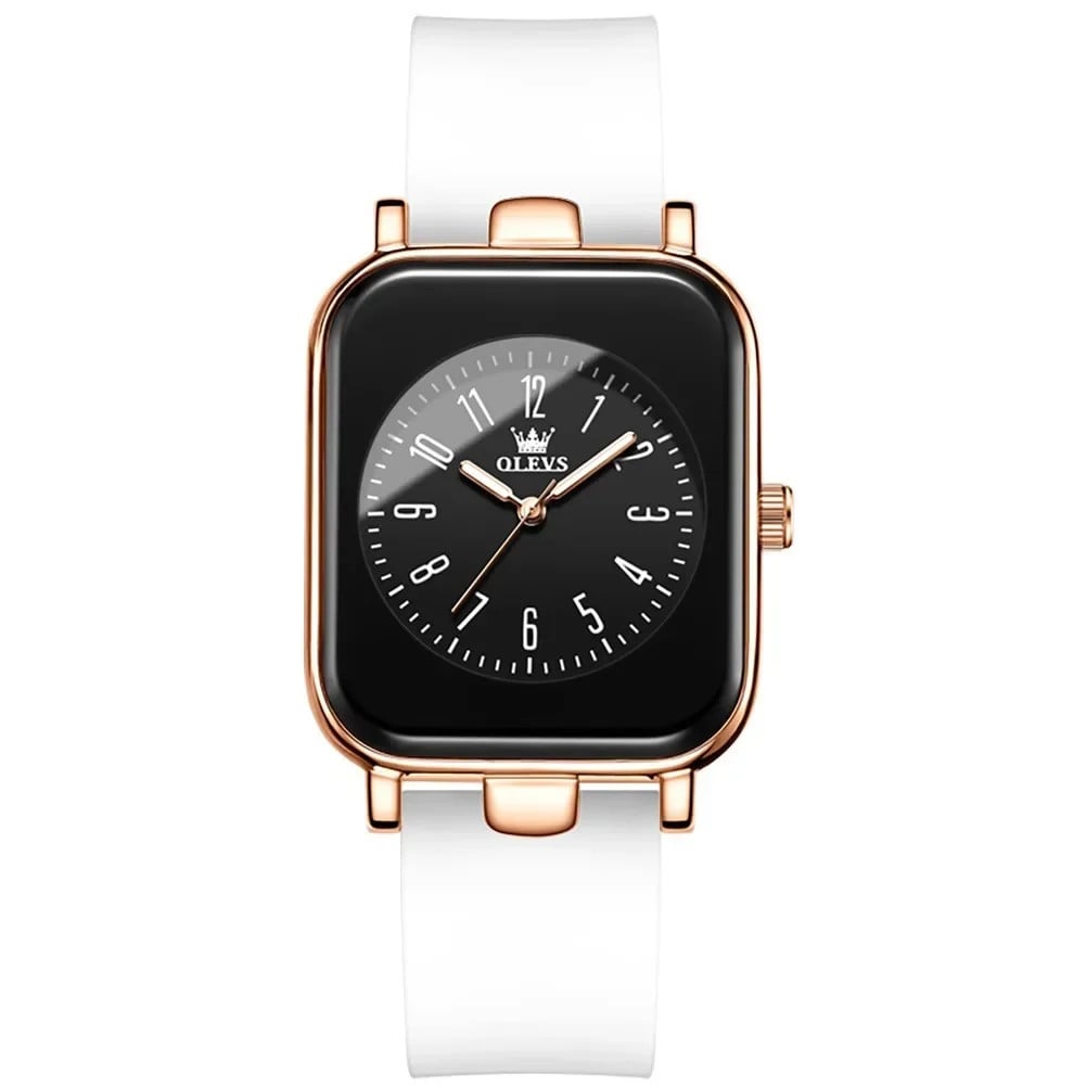 Ceas Dama Olevs CS1598 Alb-Rose Gold