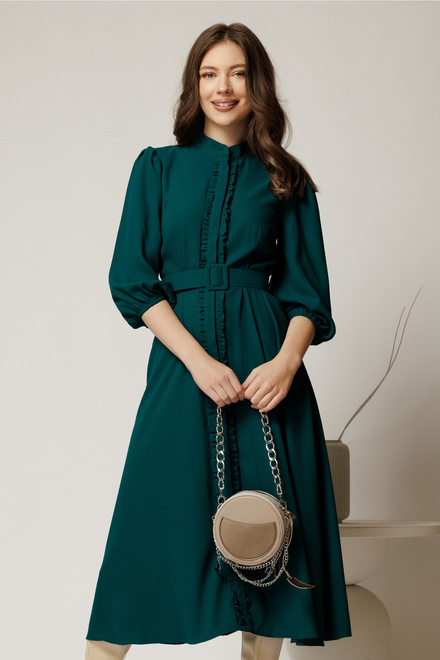 Rochie DY Fashion Turcoaz pentru Cununie Civilă