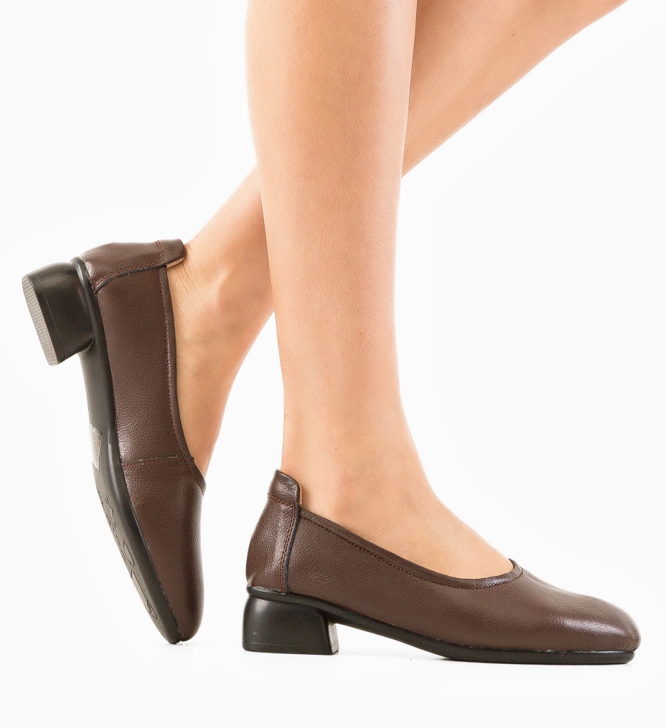 Pantofi Dama Myant Maro cu Toc Eleganți - imagine 3