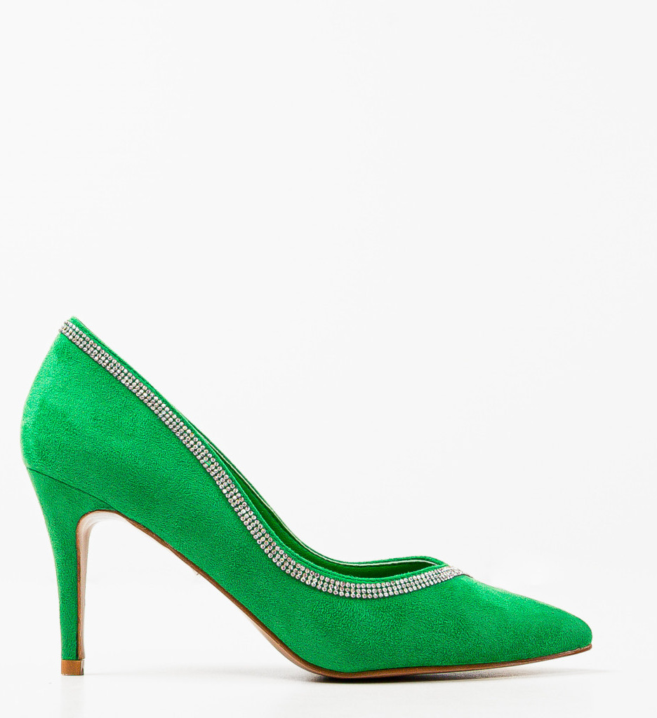 Pantofi Kyle Verzi cu Toc - Eleganță Asigurată - imagine 4