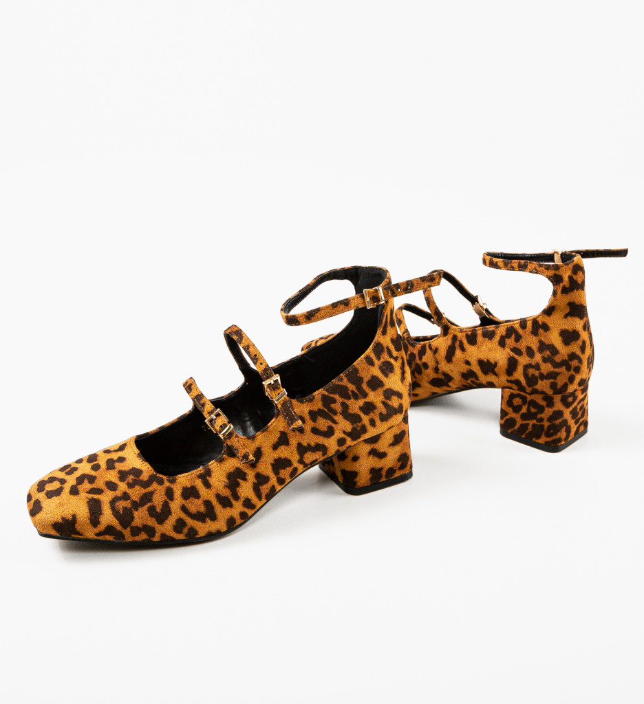 Pantofi Dama Maci Animal Print | Toc Eleganț - imagine 7