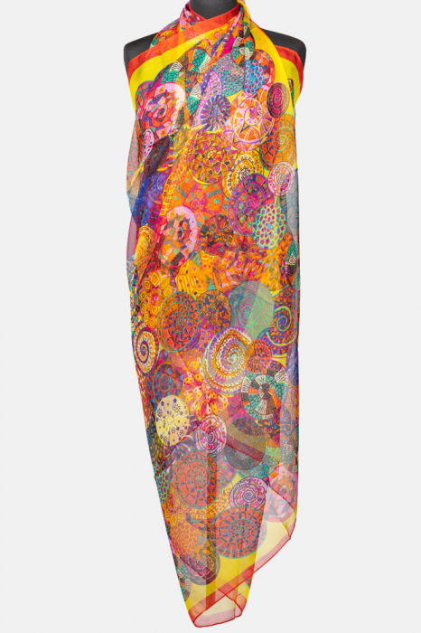 Esarfă Pareo Mandale Shopika | Eleganță Multicoloră