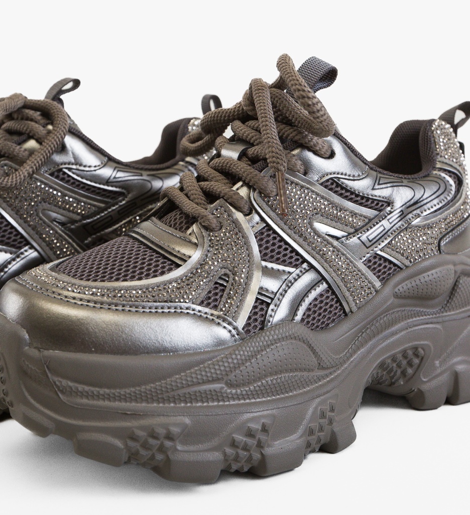 Sneakers Dama Gyran Gri - Confort Sport - imagine 3