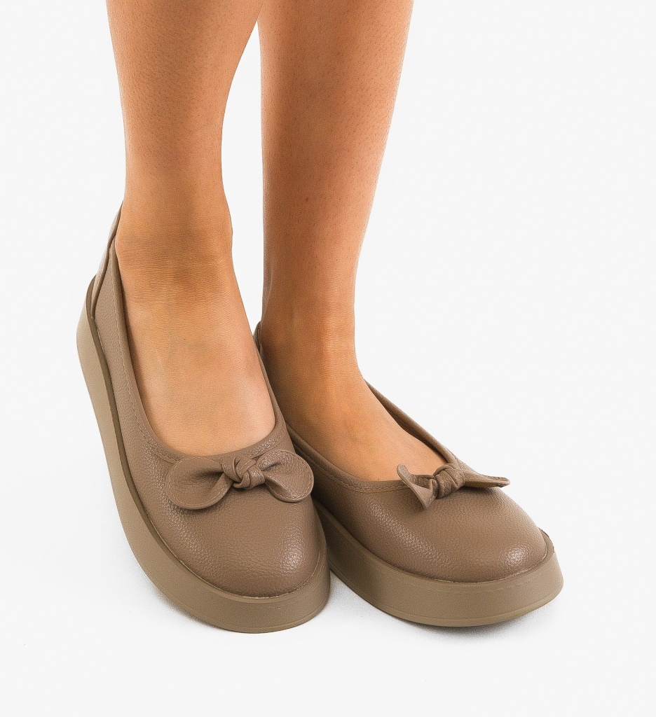 Balerini dama Tayha Khaki - Confort si Stil