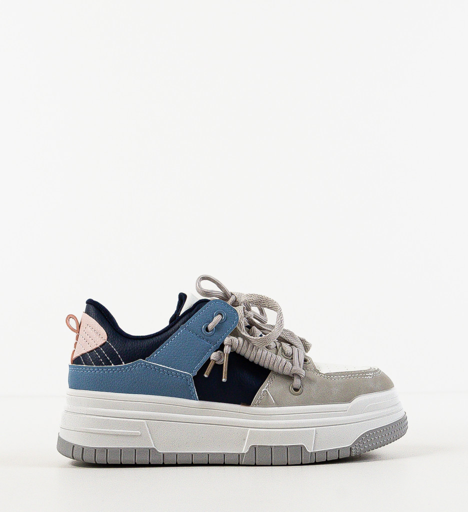 Sneakers Dama Deleon Gri - Confort Urban - imagine 4