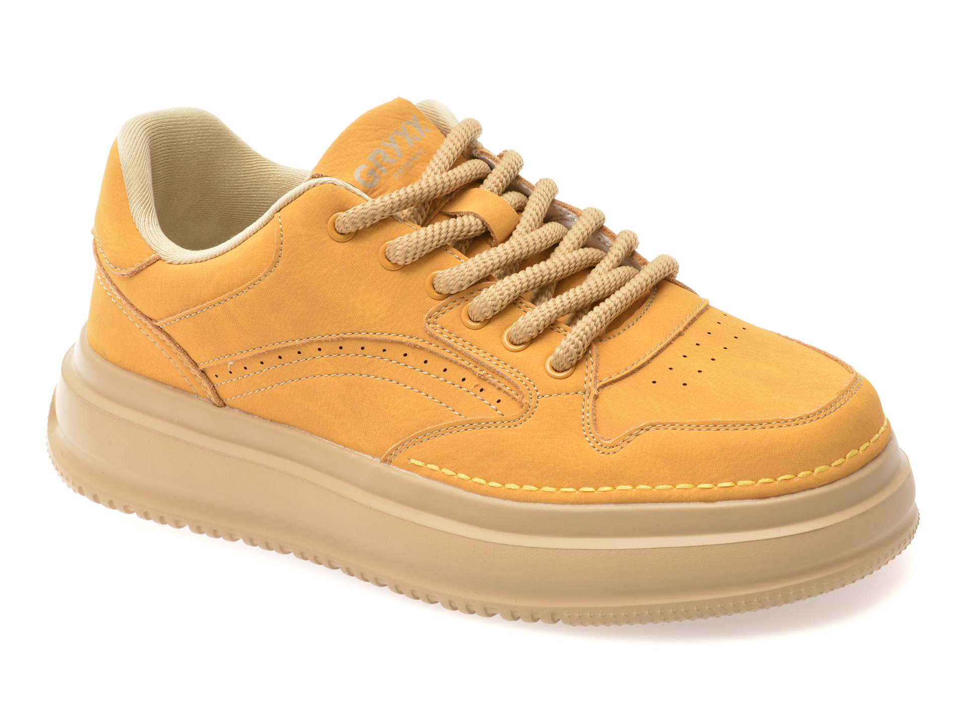 Pantofi Sport GRYXX Galbeni Piele Naturală