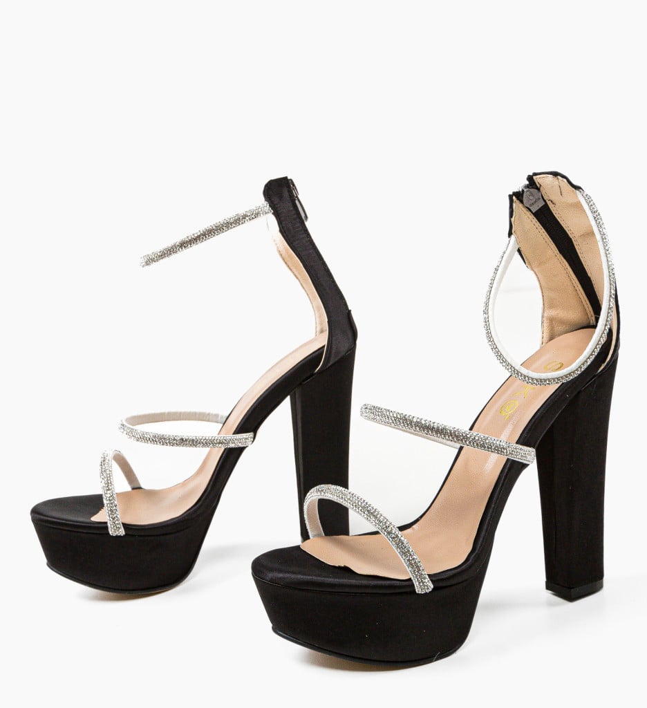 Sandale cu toc Patrysya Negre - Eleganță supremă - imagine 8