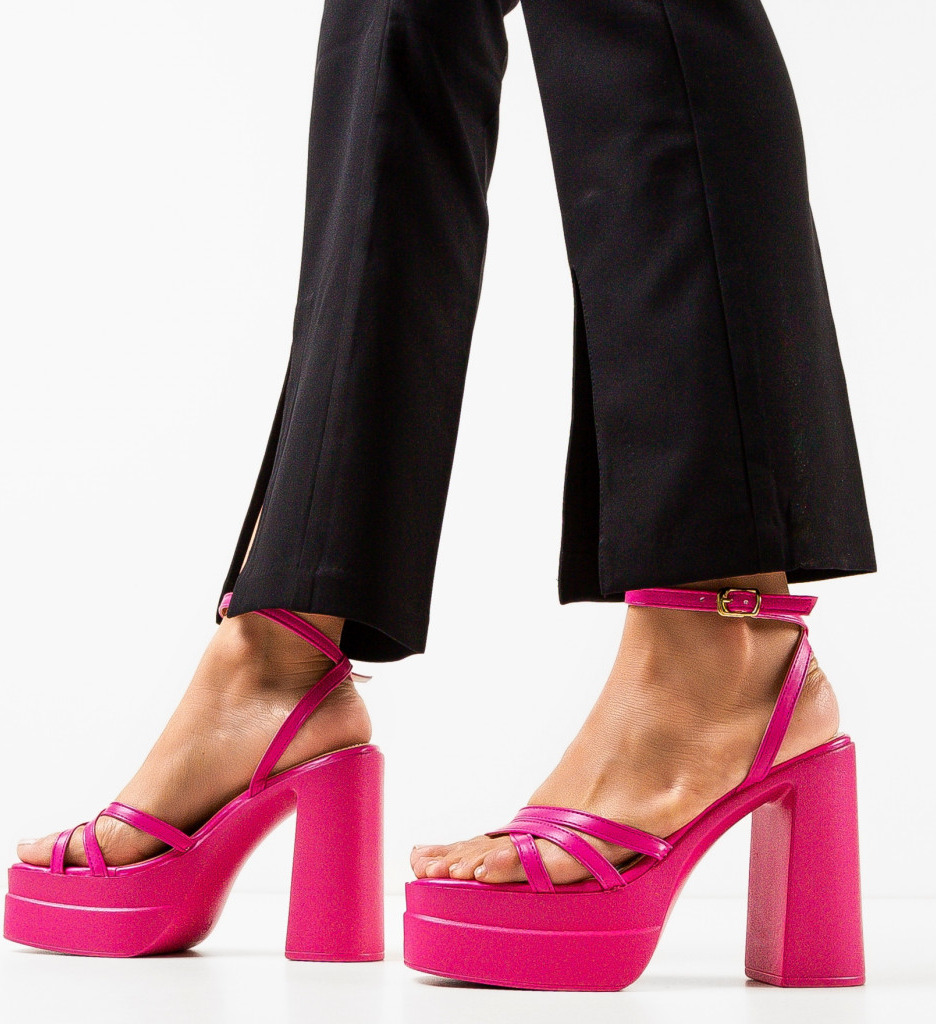 Sandale Shreya Fuchsia | Eleganță și Stil - imagine 2