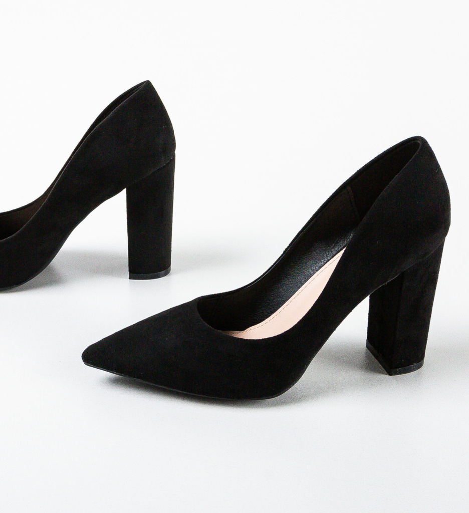 Pantofi Hofer Negri cu Toc - Eleganță Asigurată - imagine 6