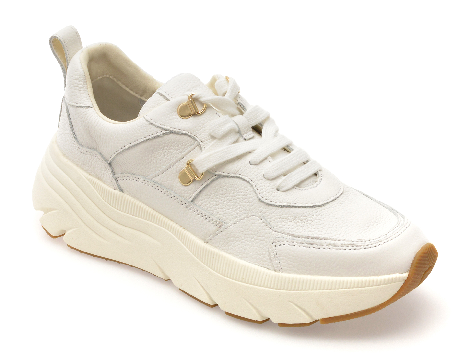 Pantofi Geox Albi din Piele Naturală