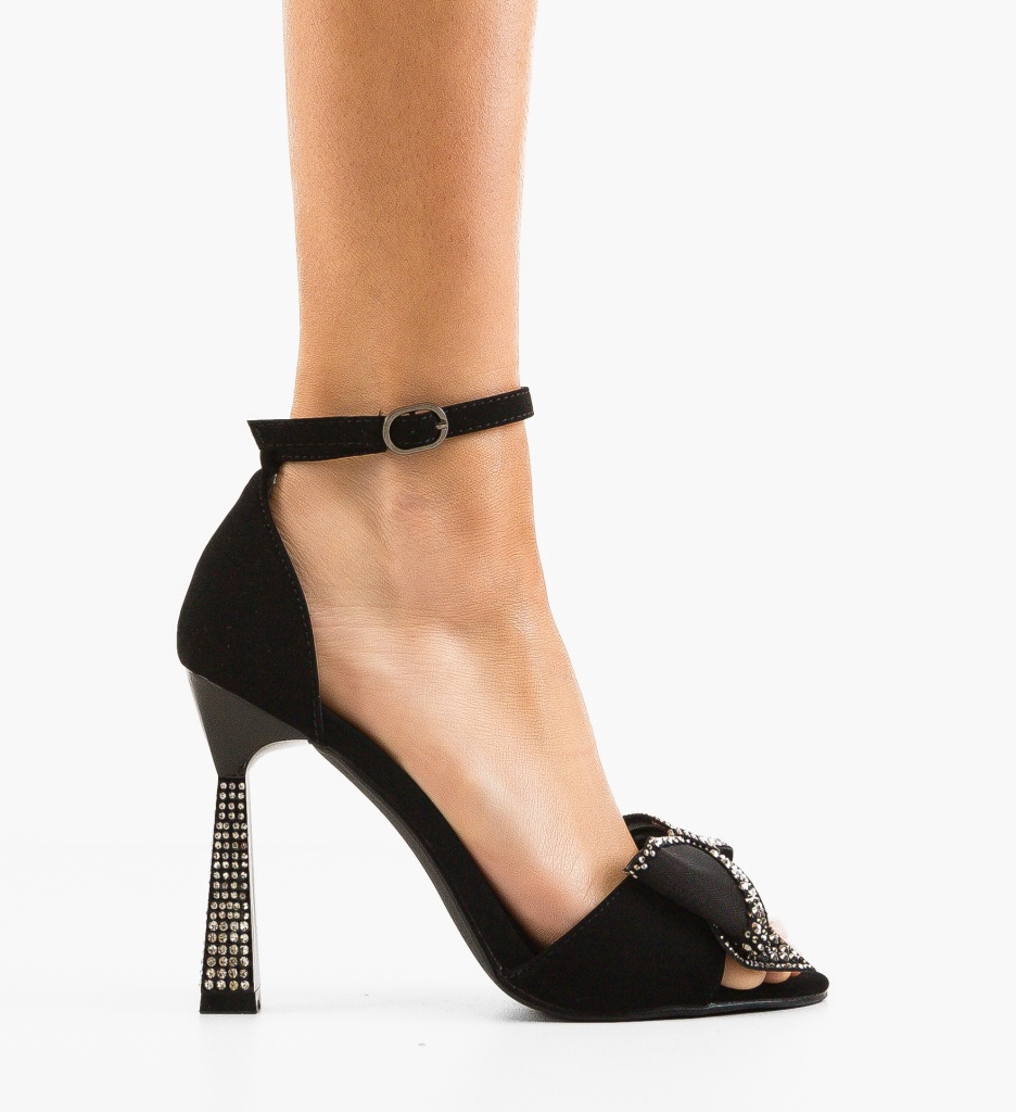 Sandale cu Toc Farme Negre | Eleganță Maximă - imagine 6