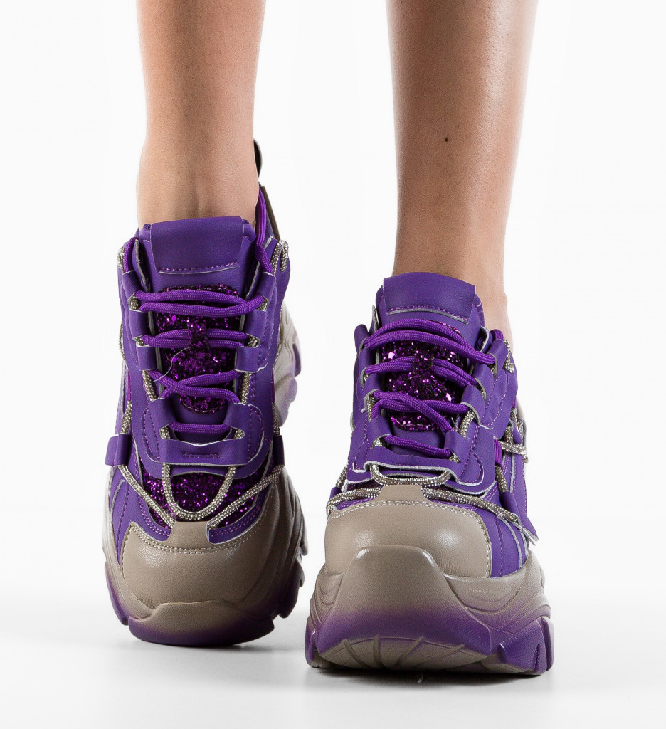 Sneakers Dama Andaluzia Mov - Confort & Stil Urban - imagine 3
