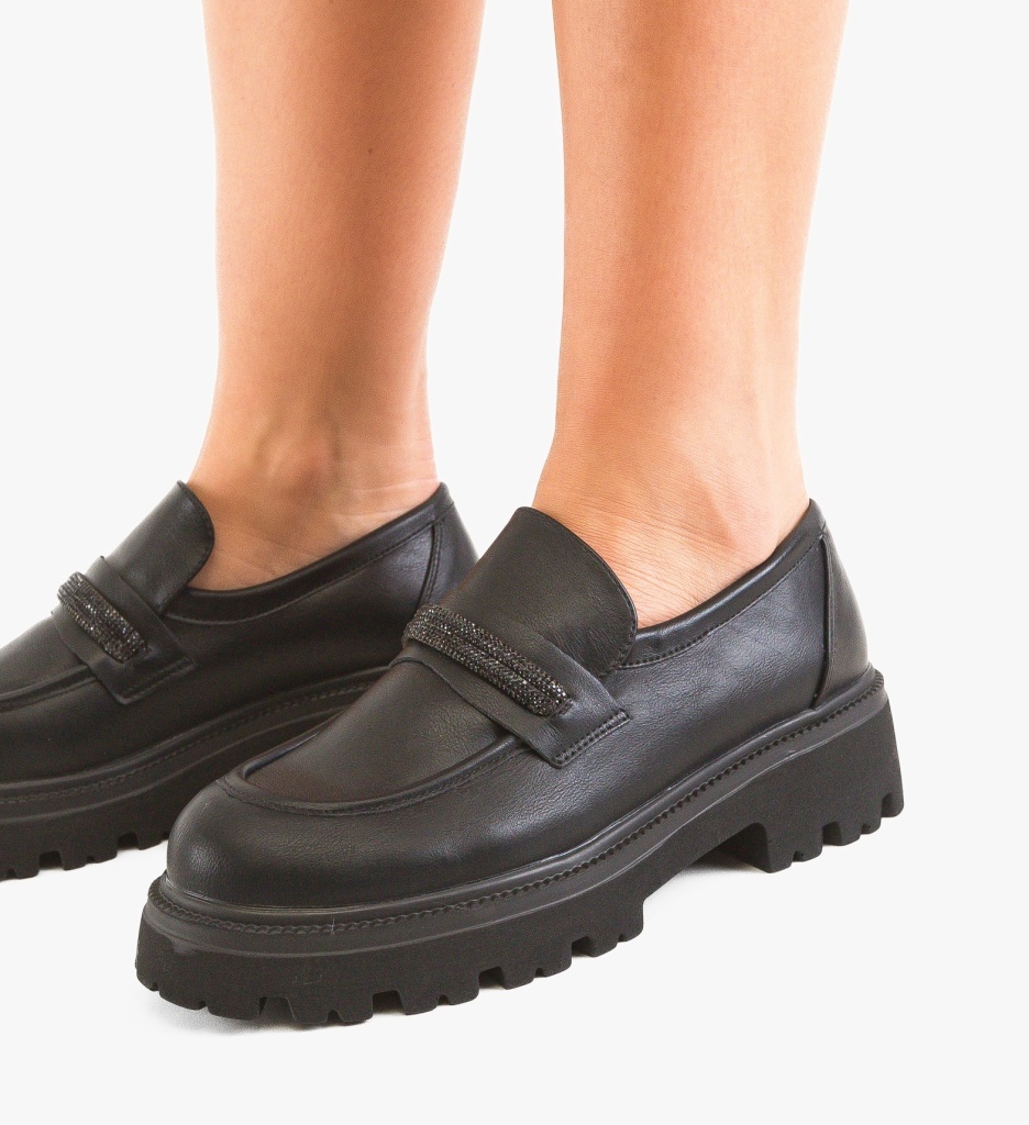 Pantofi Casual Dama Sion Negri - Confort și Stil