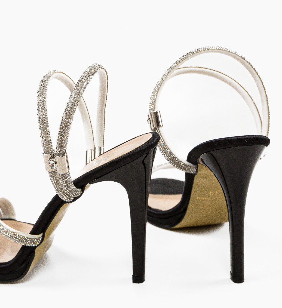 Sandale cu Toc Gynn Negre | Eleganta Asigurata - imagine 9