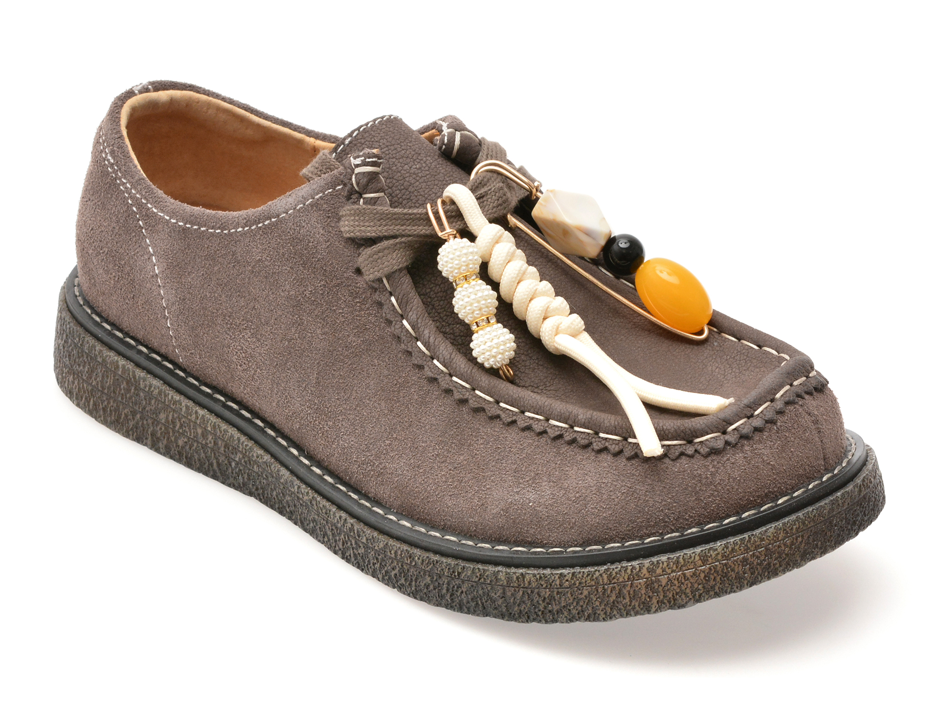 Pantofi GRYXX gri din piele intoarsa - confort și stil