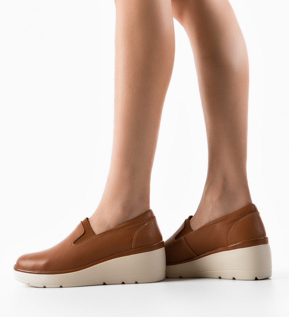 Pantofi Casual Yanam Camel | Confort și Stil - imagine 2